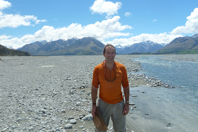 Glenn Thackray poses for a photo in New Zealand.