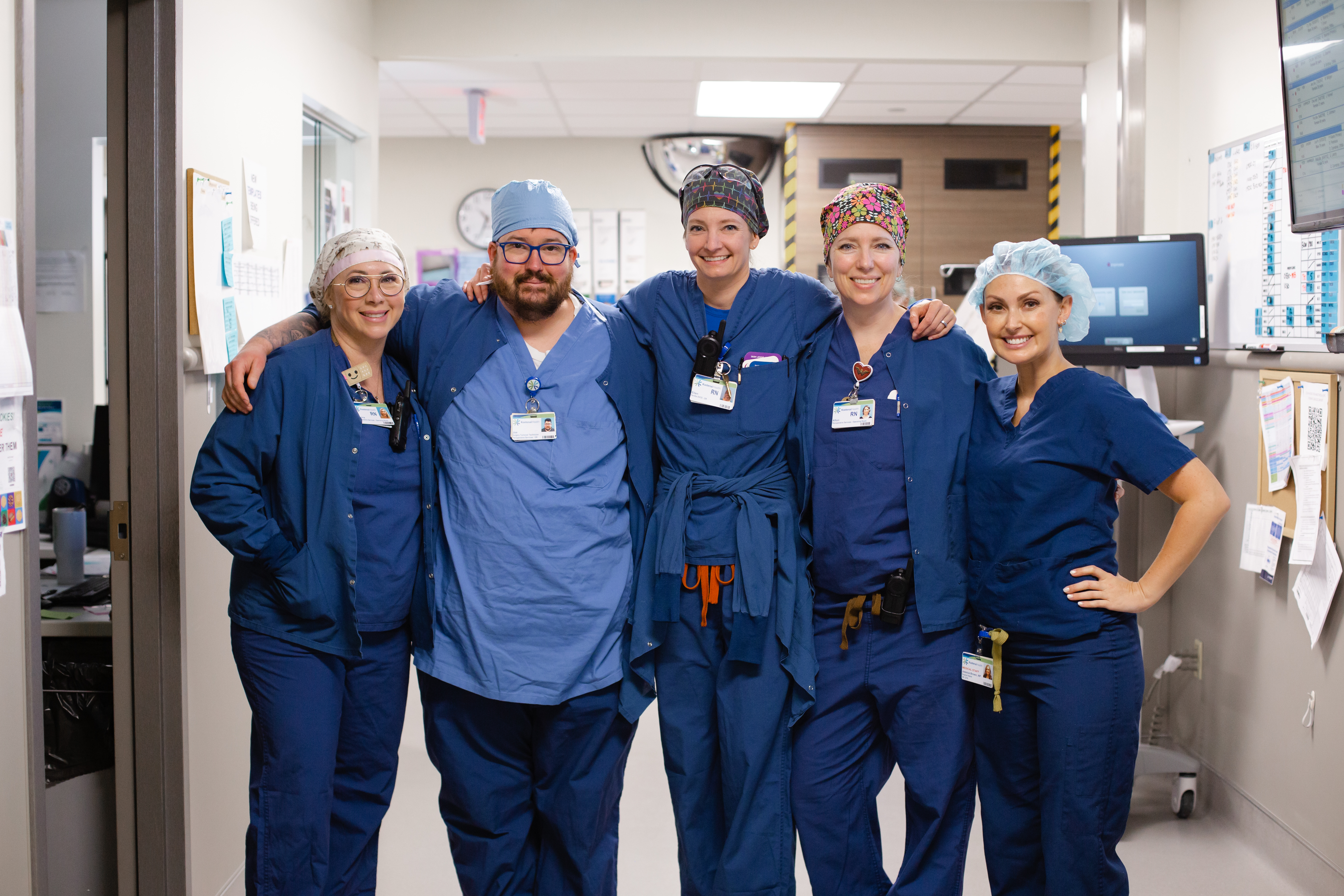 Nurses in scrubs at Kootenai Health in Coeur d'Alene, ID