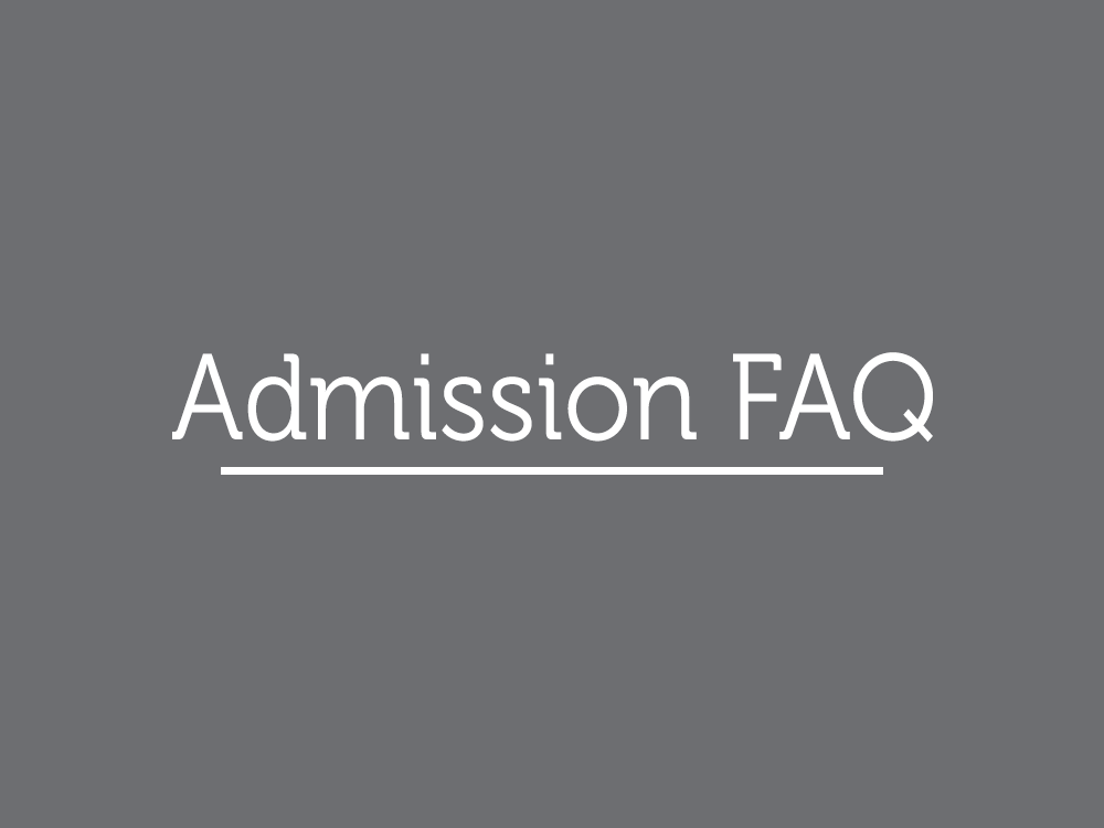 Admission FAQ