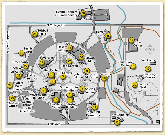 Map of CSI campus
