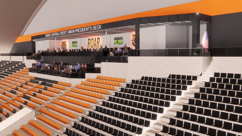 Updated Rendering of the North Side of Holt Arena
