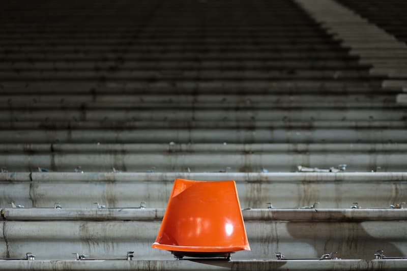 Orange seat in Holt Arena