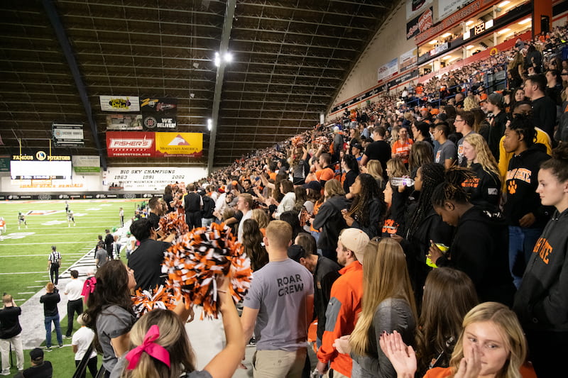 ISU students support the Bengal football team