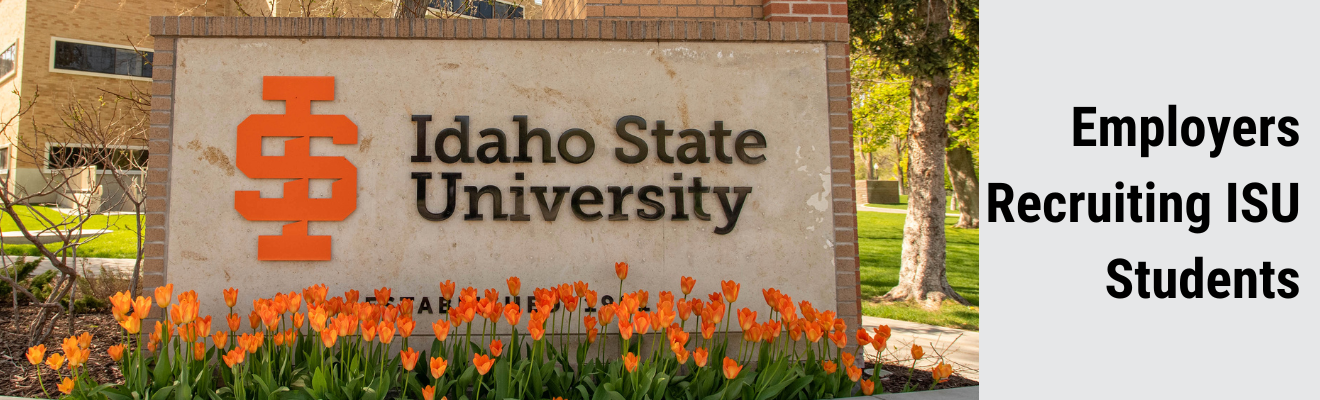 Idaho State University sign