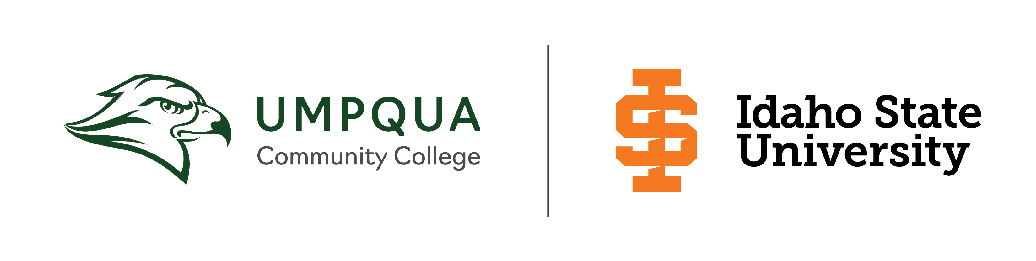 Umpqua community college & Idaho State University Logos