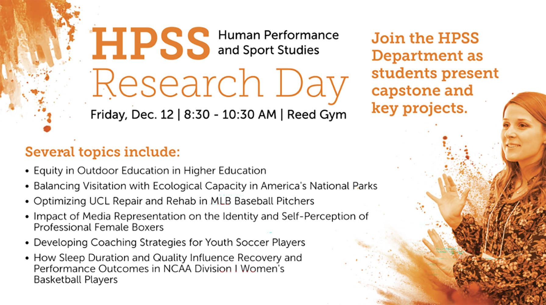 Graphic of HPSS Research Day event