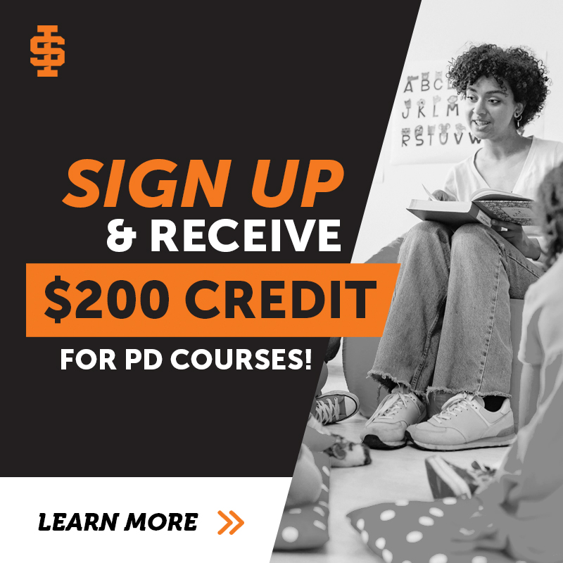 Sign up and receive $200 credit for PD courses!