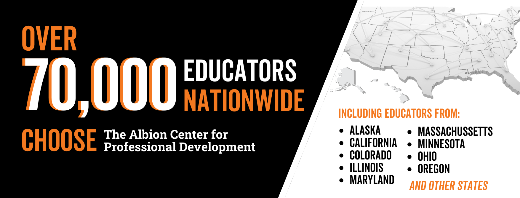 70,000 teachers and educators nationwide choose the Idaho State University Albion Center for Professional Development