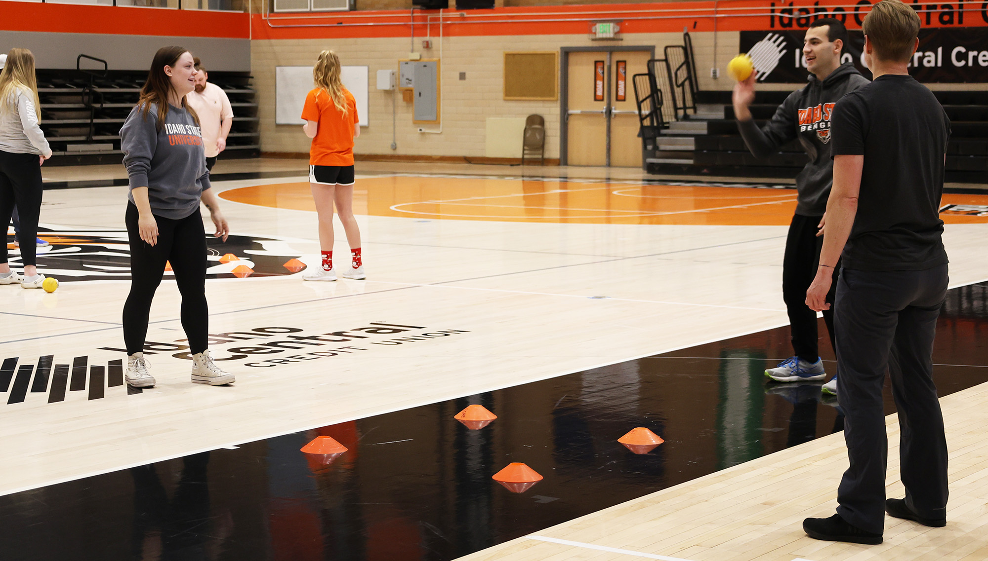 Idaho State University Physical Education Students learn hands-on skills in class.
