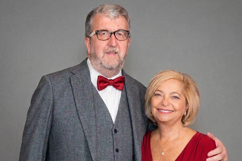 Curtis Smith and Jacquie Janibagian pose for a photo.