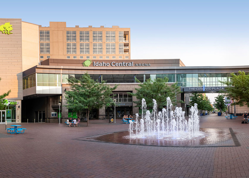 A view of the Idaho Central Arena in Boise