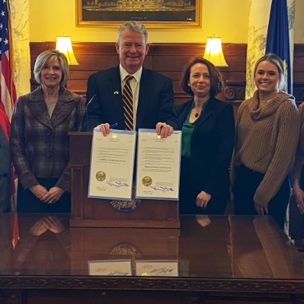 MS/Dietetic Interns meet with Governor Little for National Nutrition Month proclamation