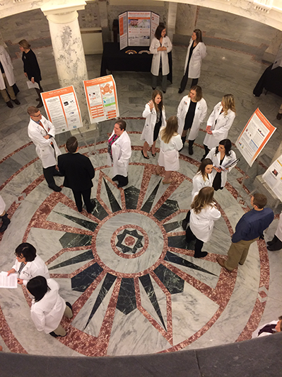 ISU College of Pharmacy Students at the Idaho State Capitol Rotunda