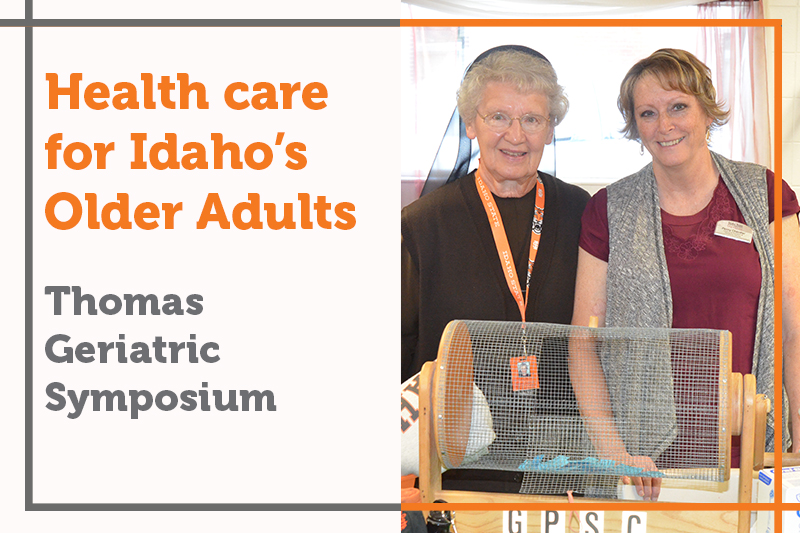 Sister Anthony Marie and Penny at the 2019 Thomas Geriatric Symposium