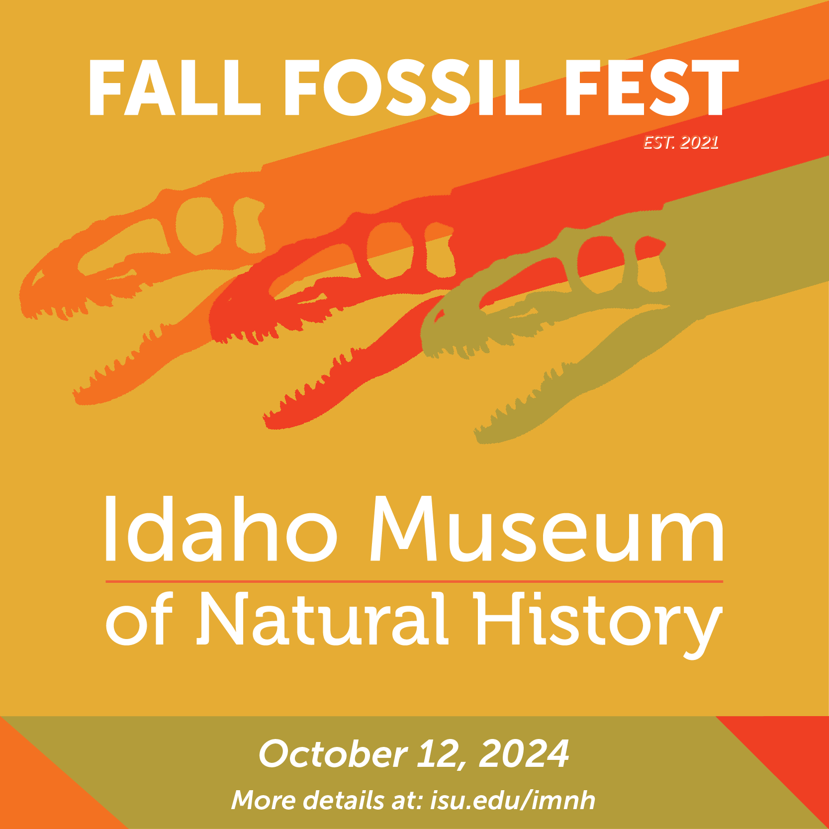 Fall Fossil Fest, est 2024. Idaho Museum of Natural History, October 12, 2024