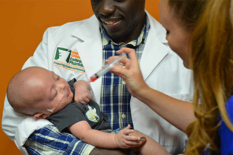 Pharmacy Student with Infant