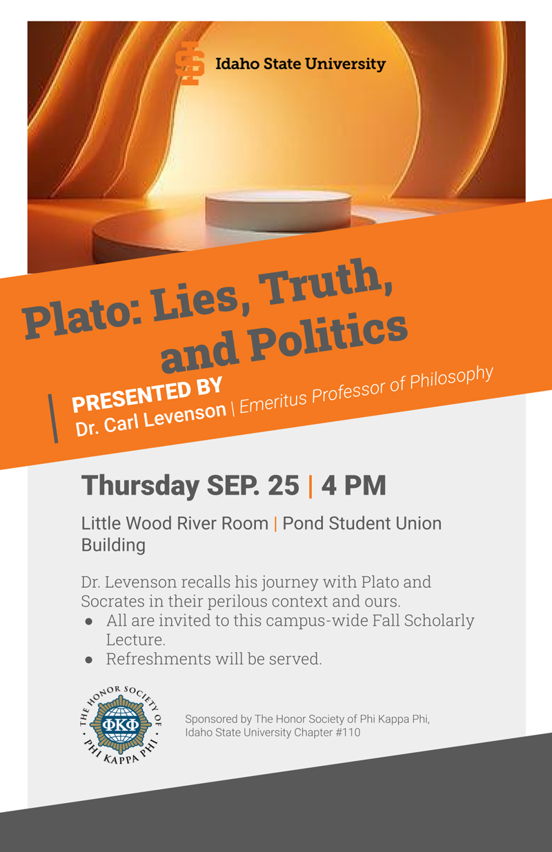 Plato Lies, Truth, and Politics poster