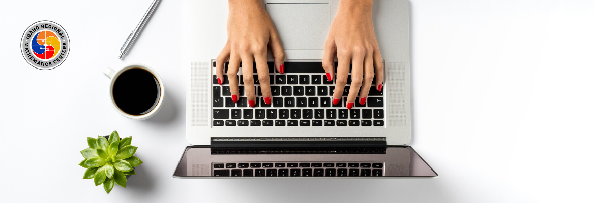 Fingers on Laptop keyboard