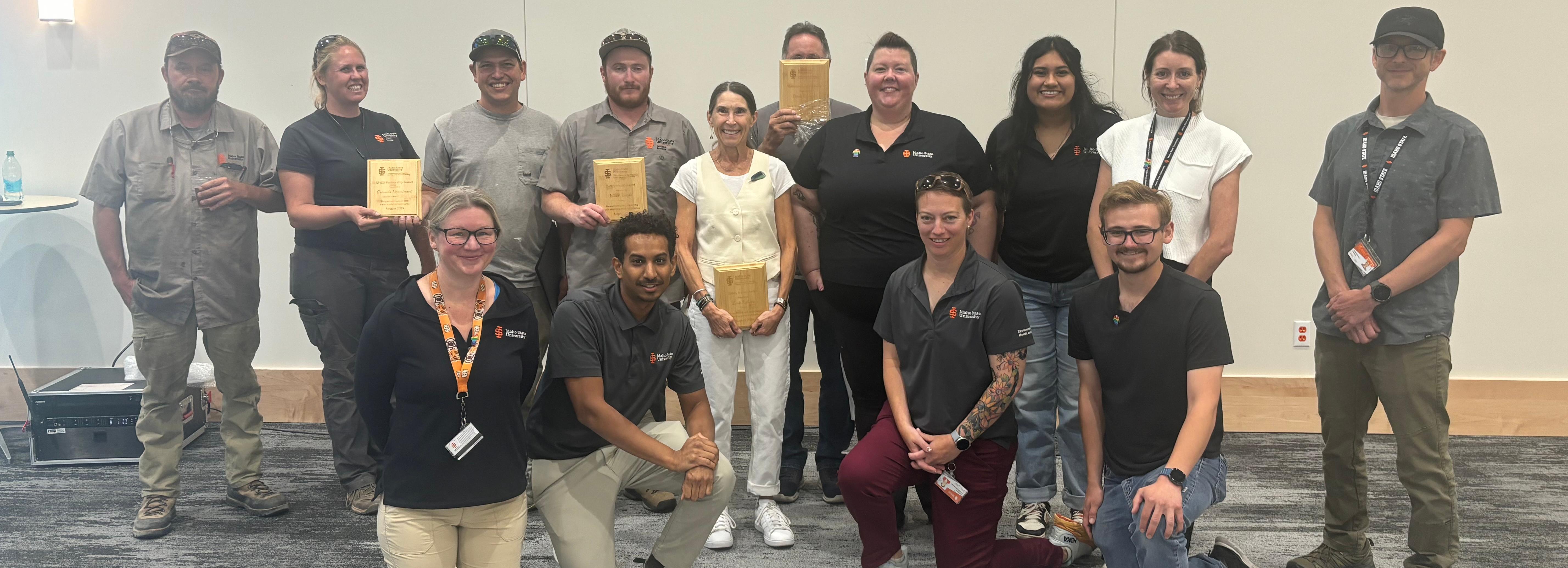 A photo of the EHSS Staff and the recipients of the 2024 safety awards 