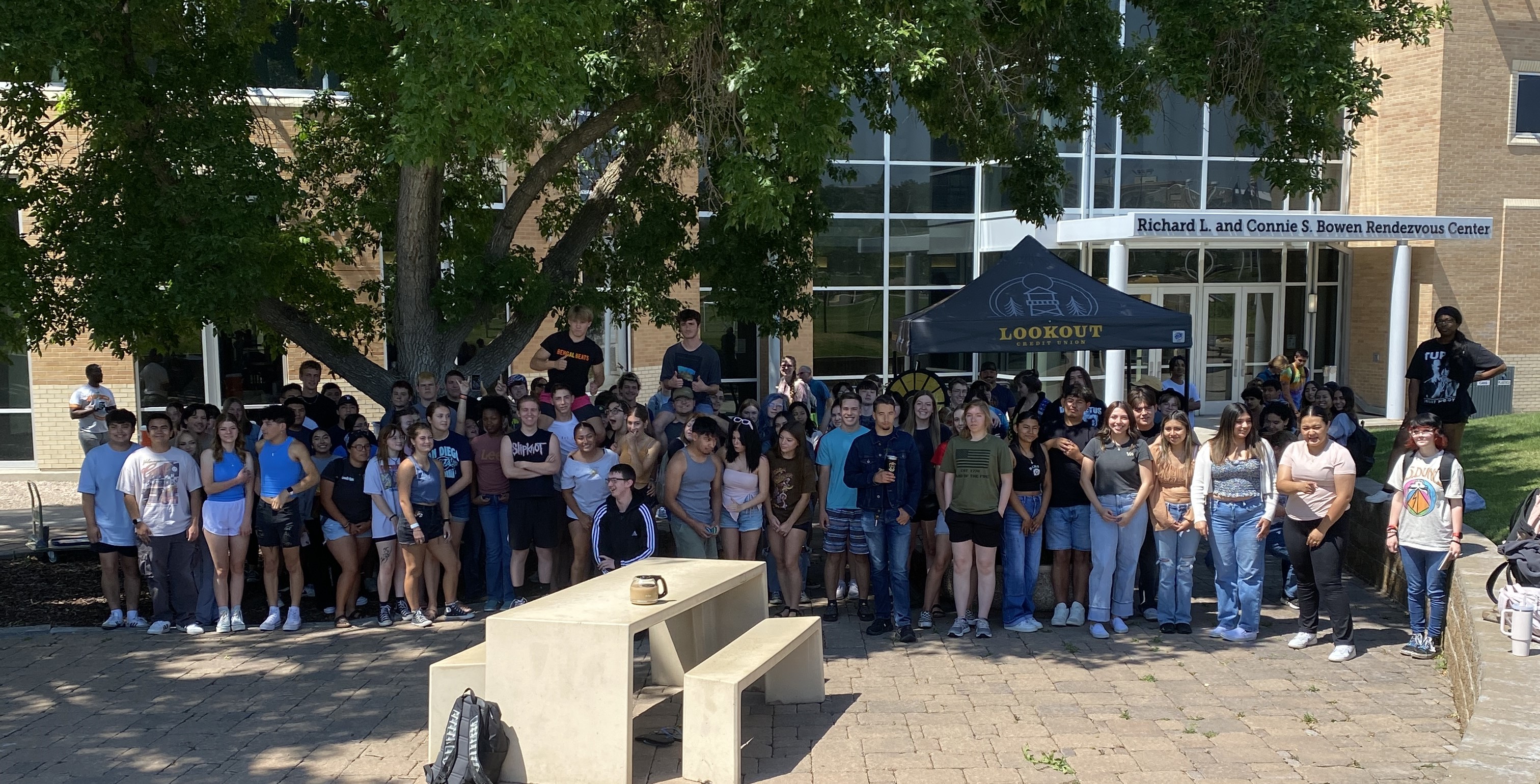 Water Balloon Fight Group Photo