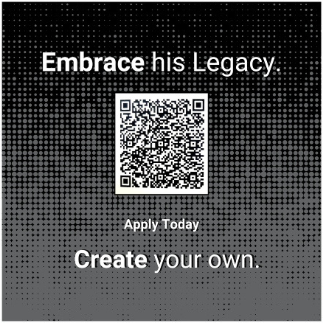 The McNair Program is a federally funded program designed to equip 1st generation, limited income students and those historically underreperesented in education with the resources needed to achieve their highest potential. In essence, giving all those who dream like Dr. McNair a chance at the stars. Scan the QR code to apply. Embrace his legacy. Create your own.