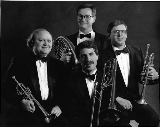 A male brass quartet