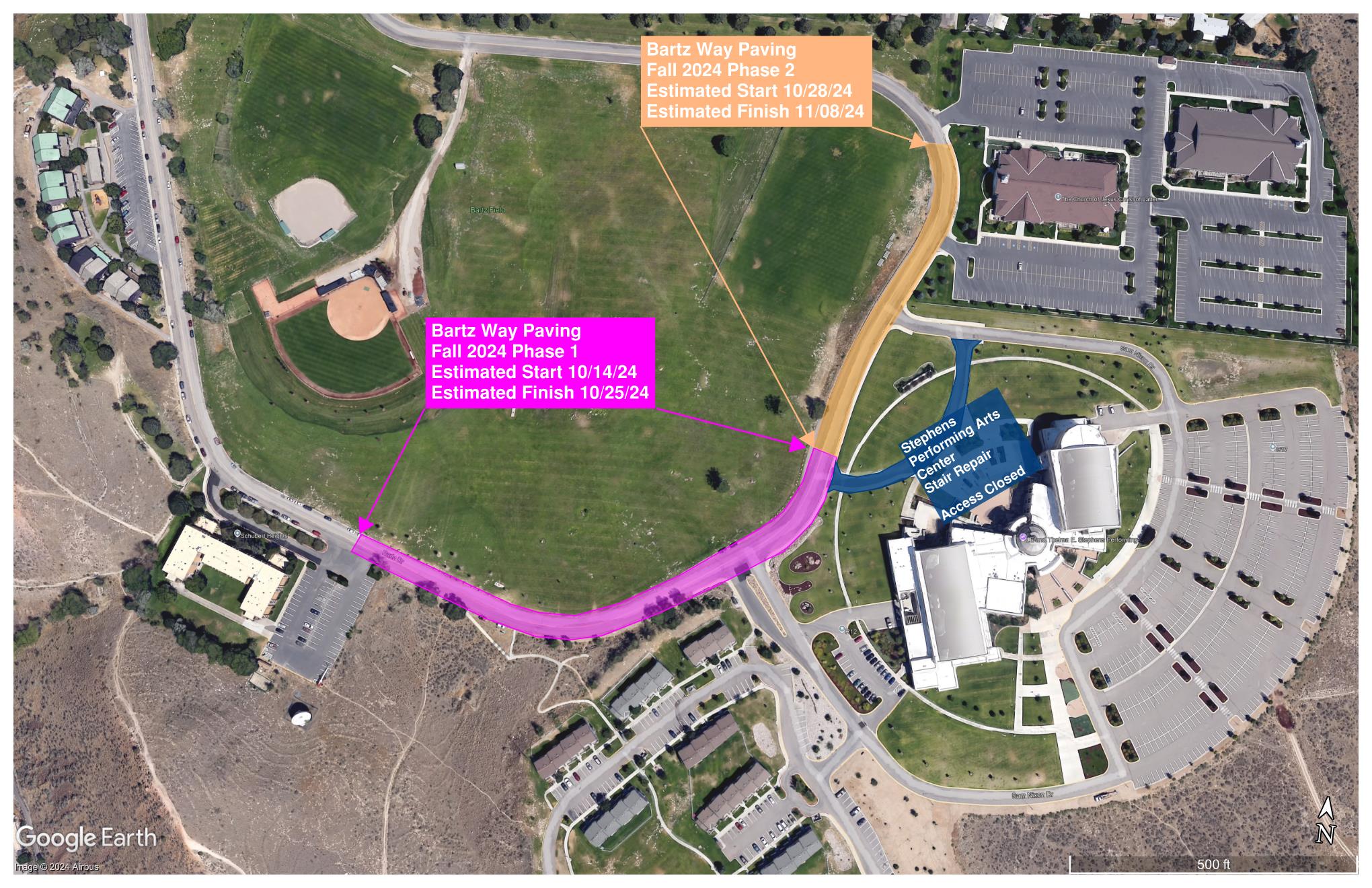 A map of Bartz Field