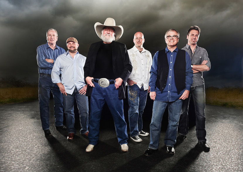 A photo of Charlie Daniels and his band. 