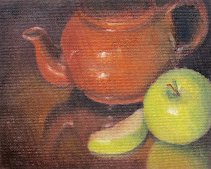 Green Apple Tea painting image.