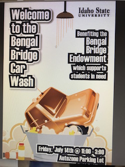 Image of the car wash poster.