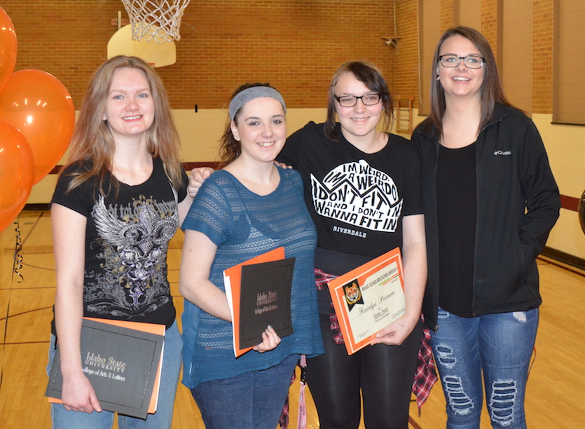 Photo of four Road Scholarship recipients from Blackfoot