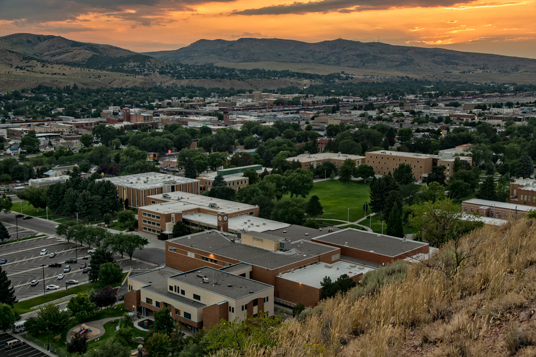 A view of the ISU Quad from above