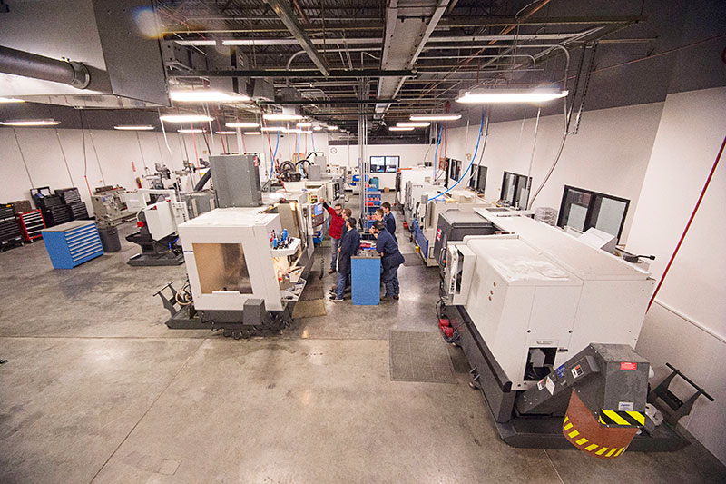 College of Technology machining shop