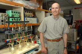 Ken Rodnick in his laboratory.