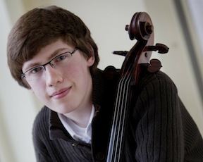 Guest cellist Austin Huntington